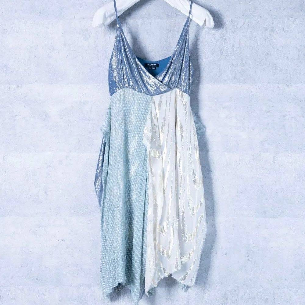 NWT Gryphon Silk Metallic Dress- Large